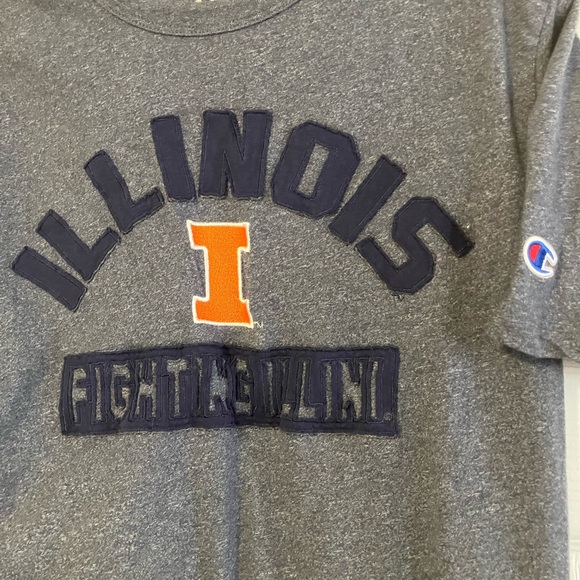 Illinois Fightin’ Illini Champion Gray Mens M Shirt - Picture 2 of 3